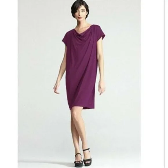 eileen fisher silk jersey dress Fine Jersey Lantern Dress